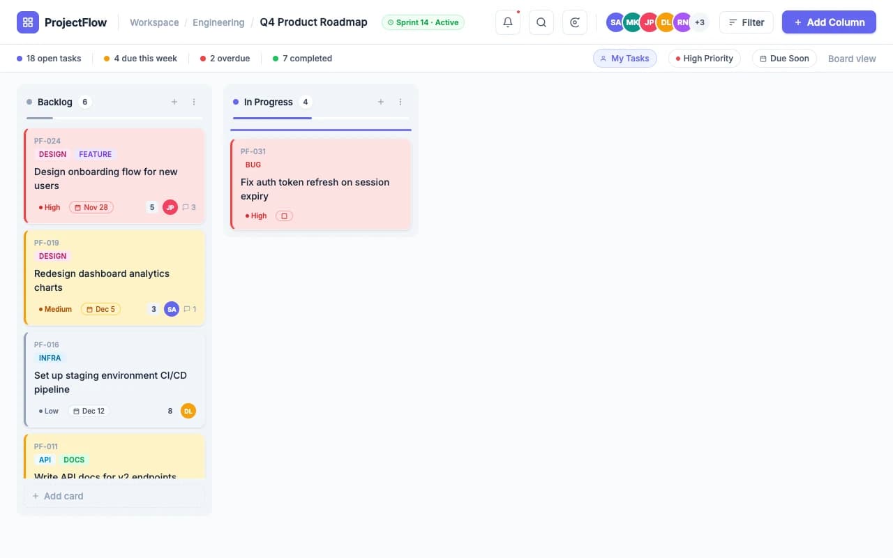 Kanban Project Board preview