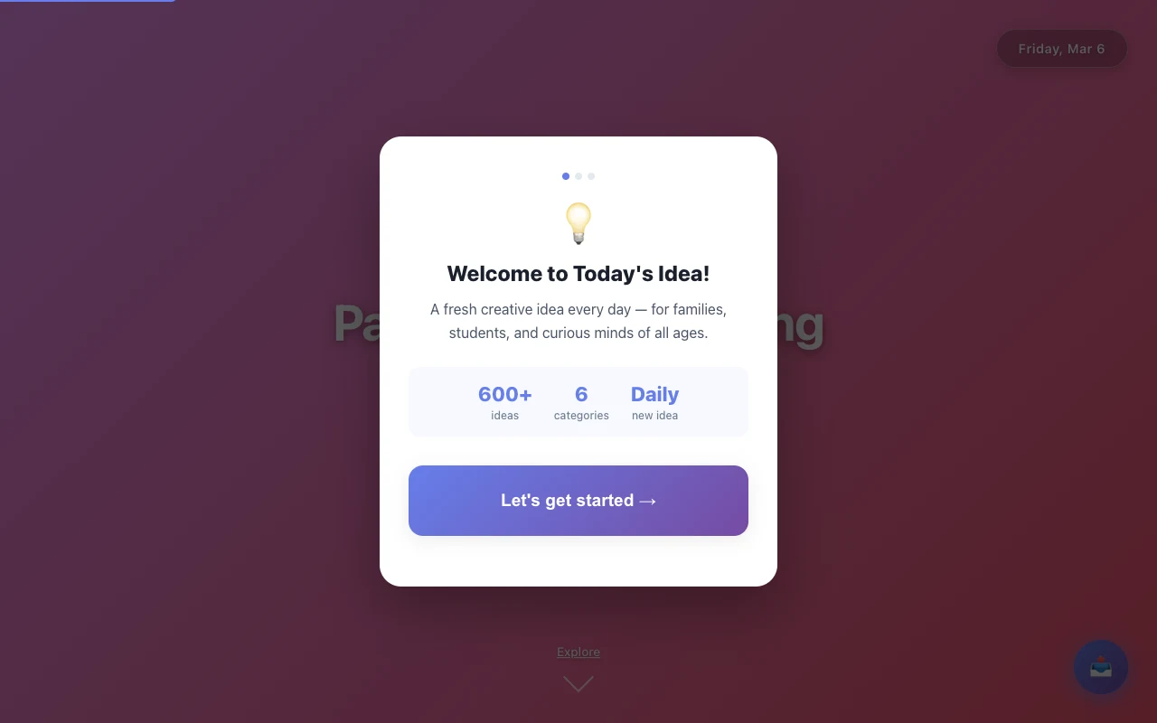 BoredGames — Today's Idea screenshot