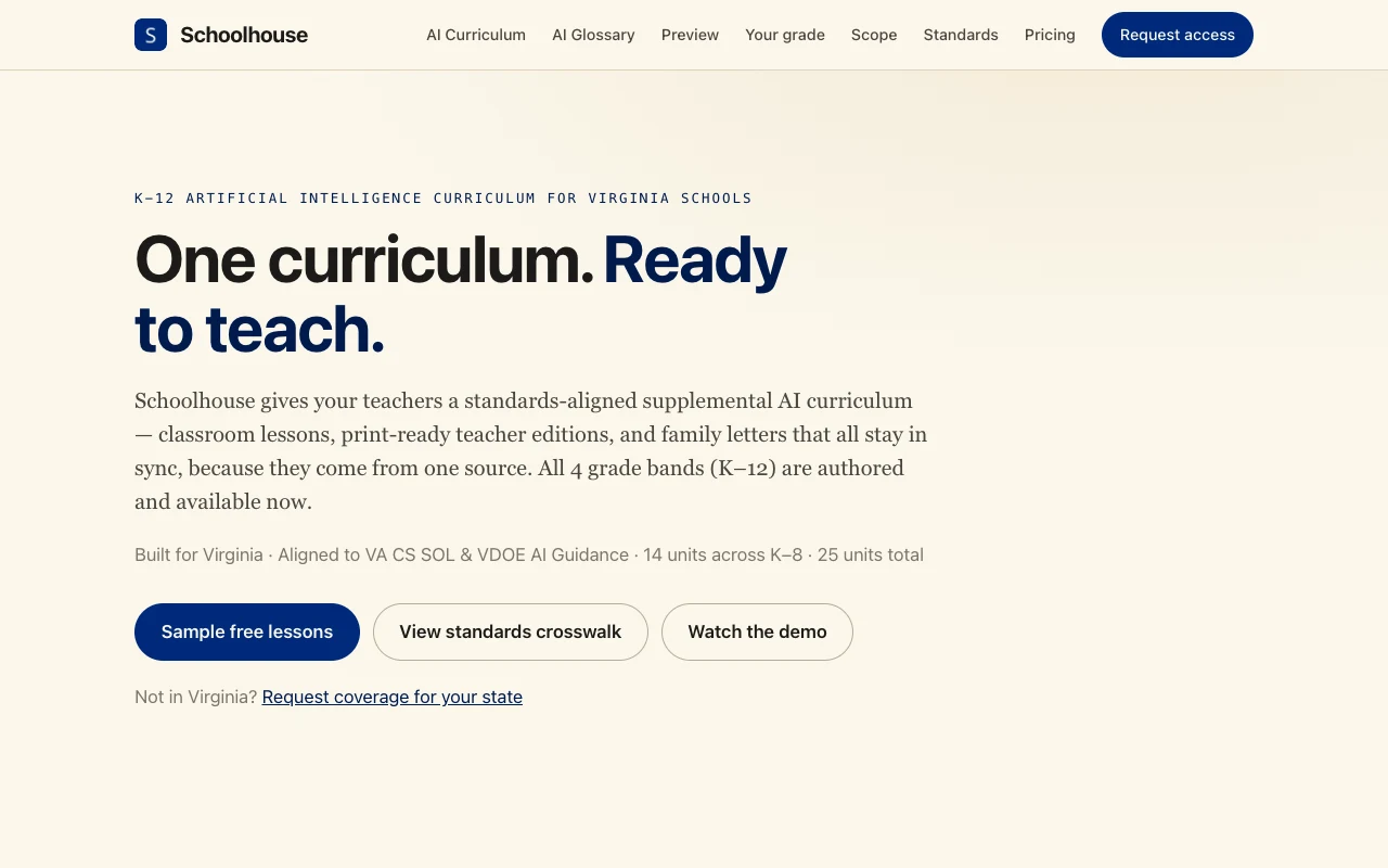 Schoolhouse screenshot