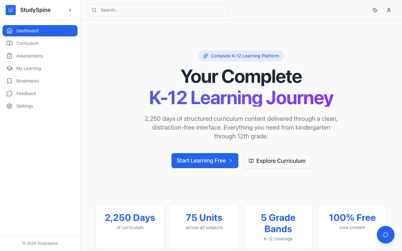 StudySpine screenshot